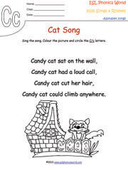 letter-c-song-worksheet